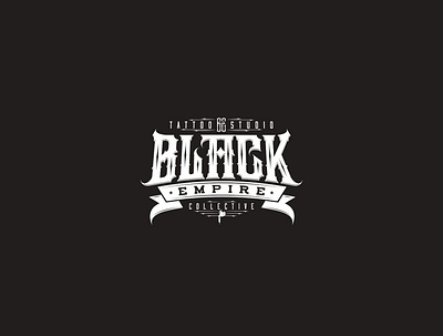 Black Empire branding design illustrator letters logo tattoo art tattoostudio typography vector