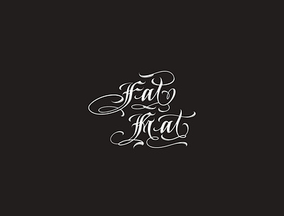 Fat Rat Tattoo branding design icon illustrator letters logo tattoo art tattoostudio typography vector