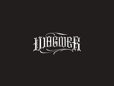 Wagner design illustrator letters logo tattoo art tattoostudio typography vector