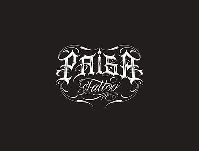 Paisa ta2 branding design illustration illustrator letters logo tattoo art tattoostudio typography vector