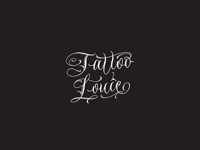 Tattoo Louie branding icon letters logo tattoo art tattoo design tattoostudio typography vector