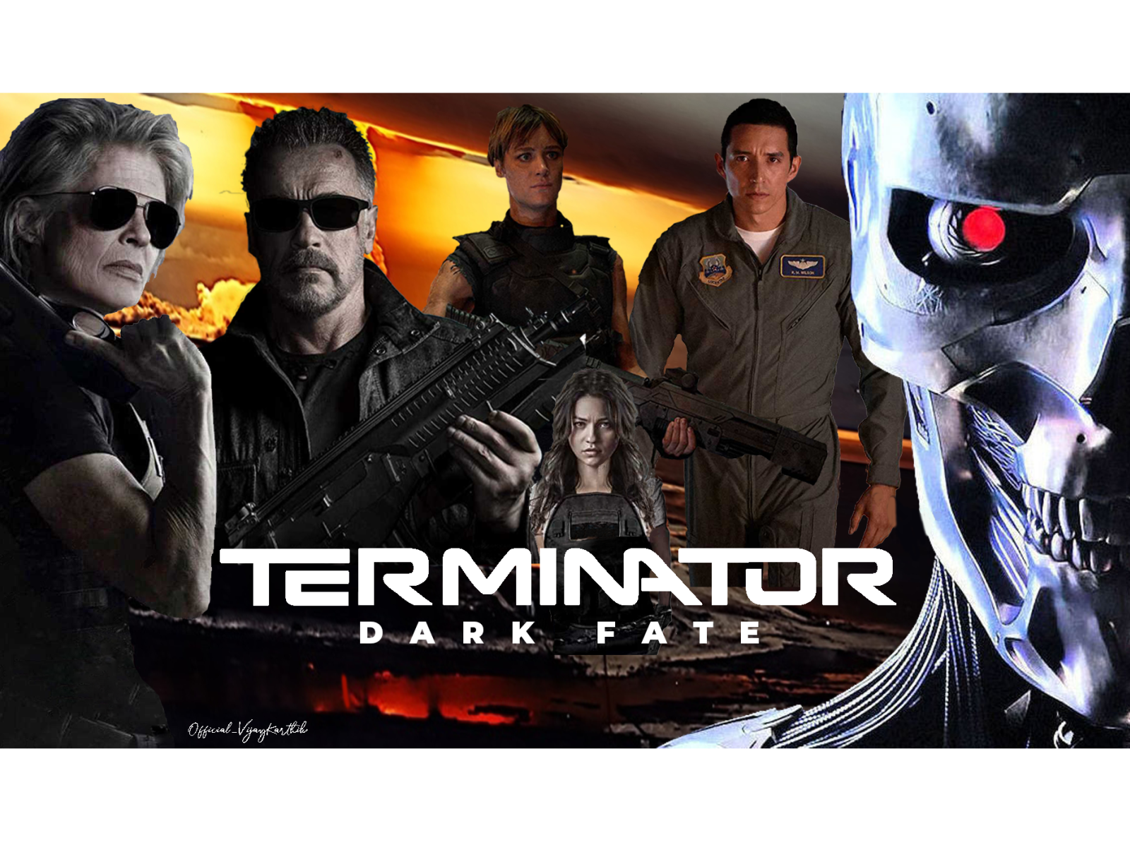 Terminator Dark Fate Movie poster by Vijay Karthik on Dribbble