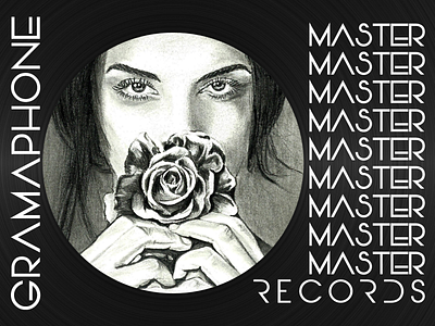 Design for MASTER RECORDS (Gramophone Record Disk)