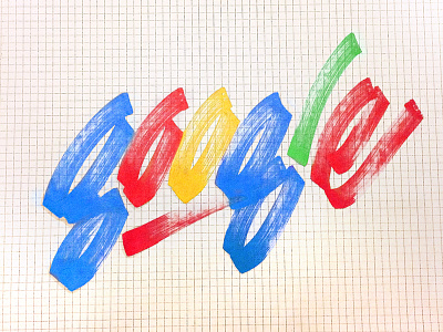 Google google handwriting lettering sketch typism