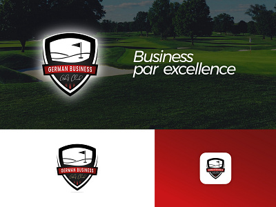 German Business Golf Club Logo badge logo bonn branding cologne corporate design design germany golf golf club icon logo logodesign qalu