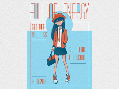 Full Of Energy digitalart illustration poster