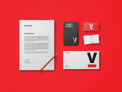 SportsFive visual identity branding creative director design lettering logo stationery typography