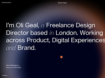New Portfolio 2022 branding creative director design director design lead ui website