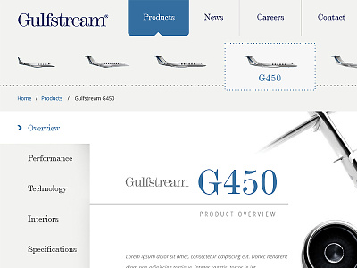 Gulfstream Reinvented aviation branding concept gulfstream pitch redesign responsive ui ux visualization