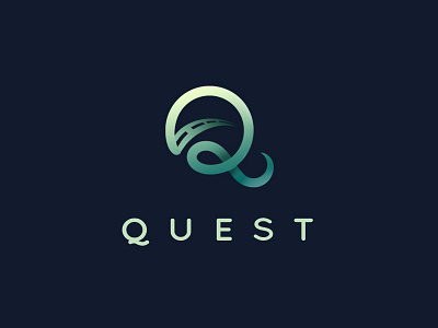 Q is for Quest brand concept logo logomark mark q road steve wolf type