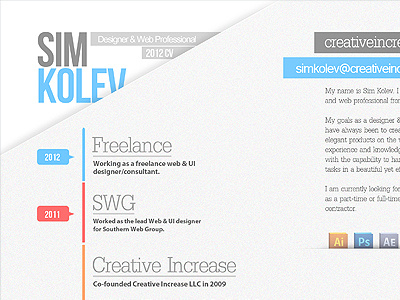 2012 CV/Resume 2012 cv resume