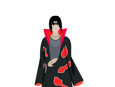 Itachi Uchiha adobe illustrator anime art art artwork design digital illustration graphicdesign illustration naruto vector