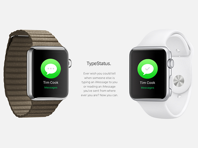 TypeStatus for Apple Watch apple concept jailbreak typestatus watch