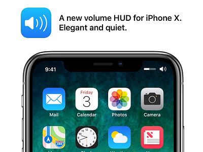 Volume HUD - iPhone X