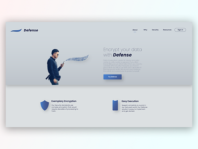 Defense landing page adobe illustrator branding design identity branding identity design illustration illustrator interfacedesign photoshop ui web