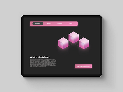Blockchain - Visual identity design illustrator ui website