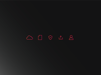 Simple Icon set design illustrator ui ux