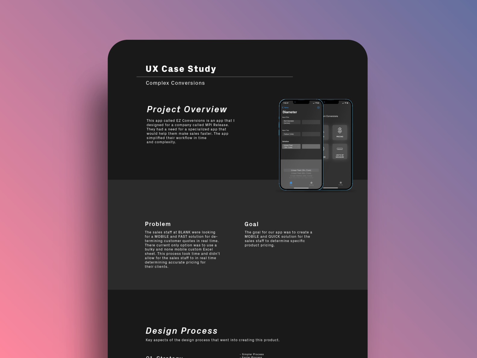 case study on dribbble