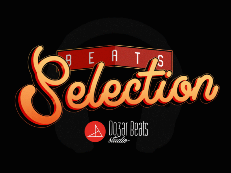 Beats Selection, Motion Design for local instrumentals market beats market beats selection instrumental market logo design motion design motion graphic type animation type design