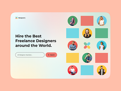 Freelance hiring landing page