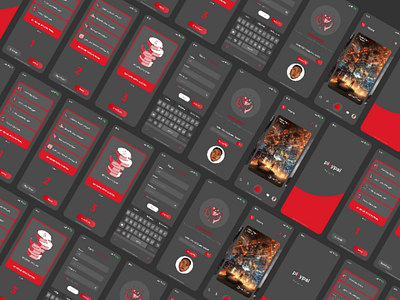 Playpal UI Design (dark mode) ui design app web messaging