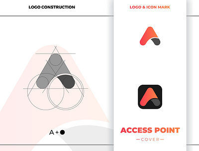 Access Point app design icon illustration logo vector web website
