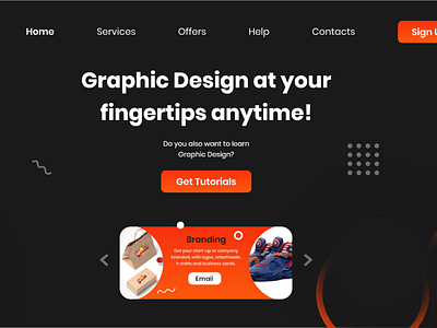 Web page UI Design for my team design ui ux