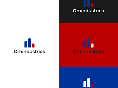 Logo Design for a multi concentrated industry "Omindustries". logo minimalist vector