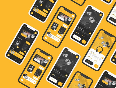 UI Design for Bose online mobile store app design minimal ui ux