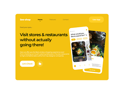 See-shop web landing page