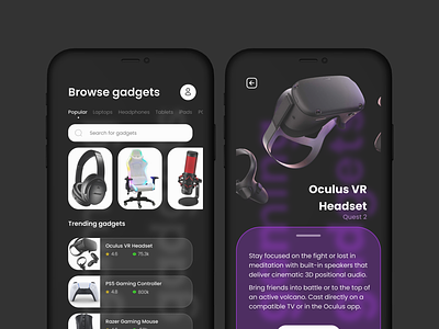 Gaming Gadgets Store App
