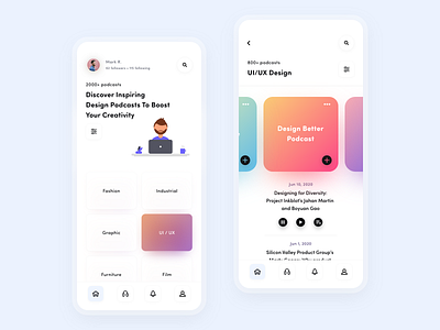 Design Podcast Mobile App