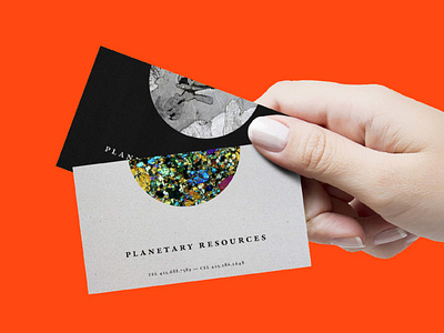 Planetary Resources Business Card branding branding design business card graphicdesign stationery