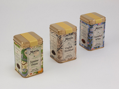 Morris Tea Co. branding branding and identity design graphic hottea morris packaging packaging design tea