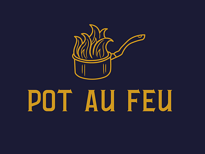 Pot Au Feu Branding brand identity branding business card design design layout logo menu design