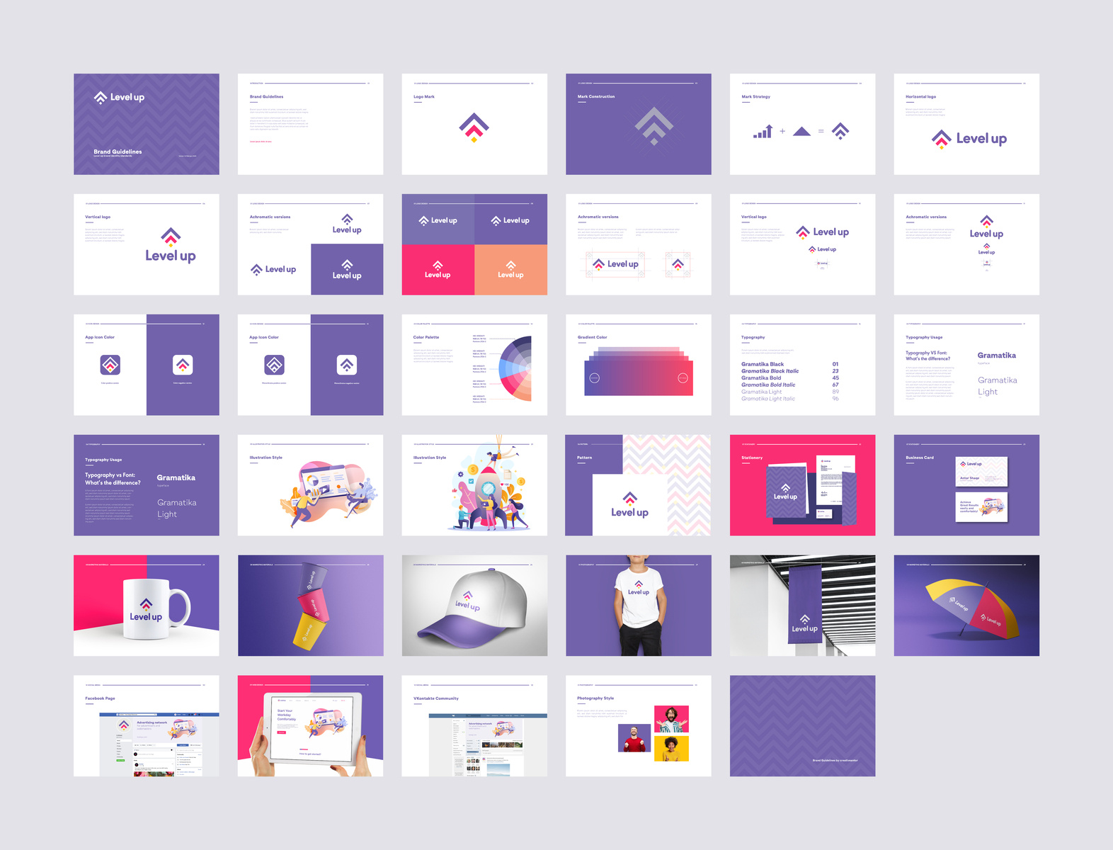 Level up Brand Style Guides by Md Amdadul Haq on Dribbble