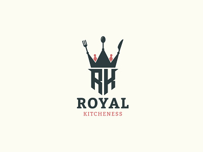 Royal Kitcheness Logo brand branding design graphic graphicdesign icons logo logo book logo design branding logo designer logo designs logodesign minimal minimalist logo ui ux