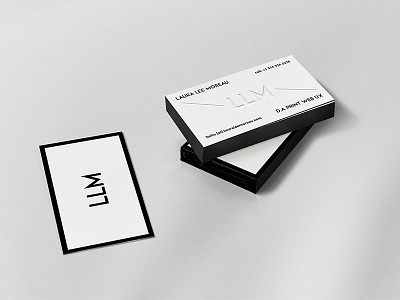 Black Edges Letterpress business card black and white business card debossing frame letterpress logotype mockup print