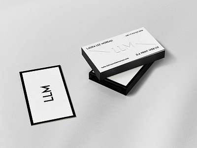 Black Edges Letterpress business card