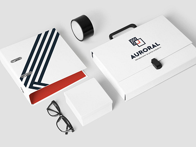 Auroral Rebranding Finish Samples Kit dark blue kit logo minimal rebranding thick transparency