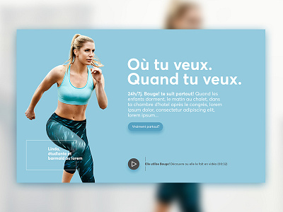 Online Fitness App Landing Page