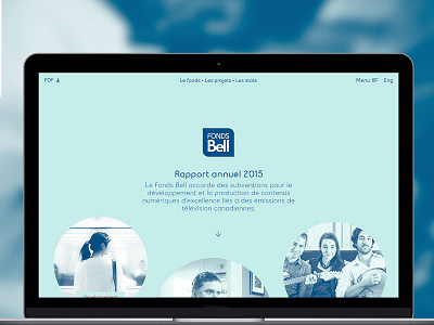 Bell Funds Annual Report 2015 annual report bubbles bubbly duotone movie industry pastel responsive tv shows