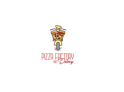Pizza Factory Logo brand identity branding brandmark design illustration logo pizza pizza logo typography vector
