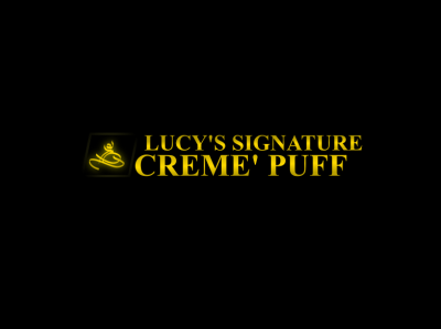 Lucy's Signature Cream Puff Logo branding design logo vector