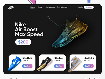 Shoe landing Page