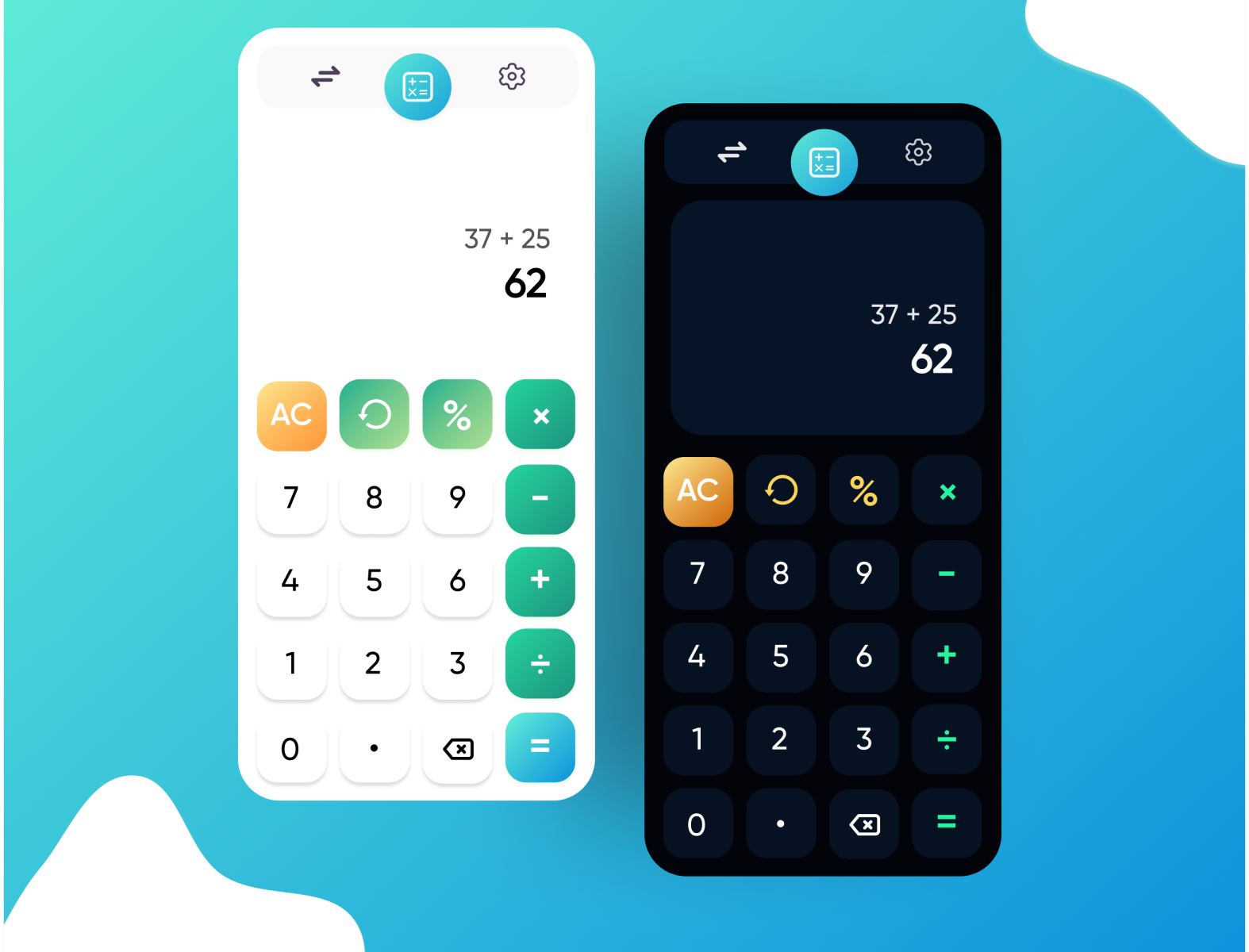 Calculator UI by Robiu Adufe on Dribbble