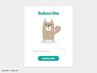 Subscribe - DailyUI#26