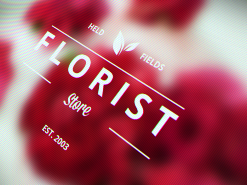 Florist logo badge by Martin Filipovič on Dribbble