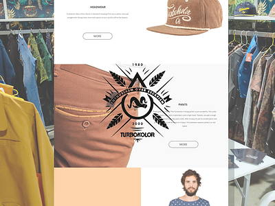 Turbokolor Redesign clothing coloured minimal redesign turbokolor webdesign website