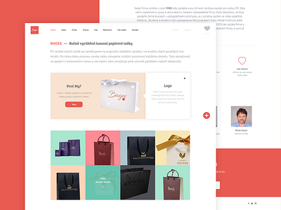 Bagee bagee bags clean design minimal paper webdesign website